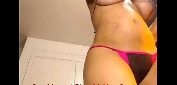  Big Asian Busty Slut Plays with herself - ShowMeYourCam.com
